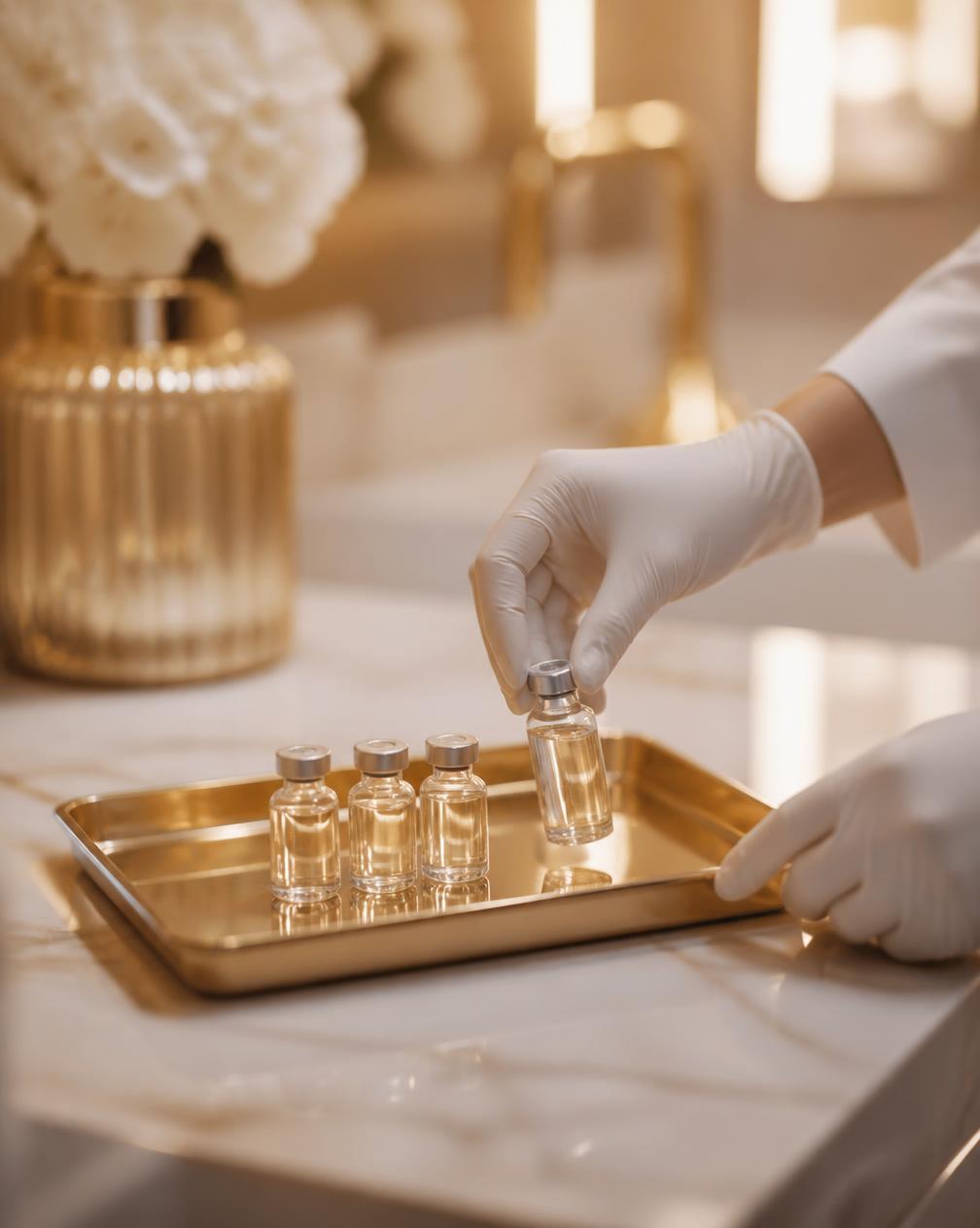 Detalhe de pele com aparência natural após protocolo facial